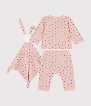 Babies' Cotton Cardigan, Trousers and Comforter Gift Set