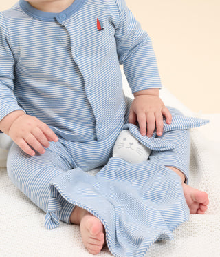 Babies' Cotton Cardigan, Trousers and Comforter Gift Set