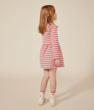 Girls' Long-Sleeved Thick Cotton Dress