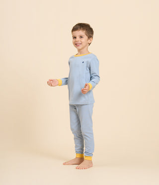 Children's Long-Sleeved Stripy Cotton Pyjamas