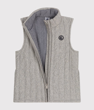 Children's Sleeveless Jacket in Tube Knit