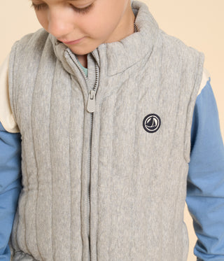 Children's Sleeveless Jacket in Tube Knit