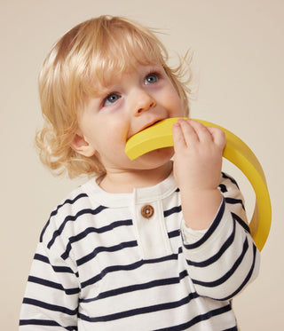 Babies' Long-Sleeved Stripy Cotton T-Shirt