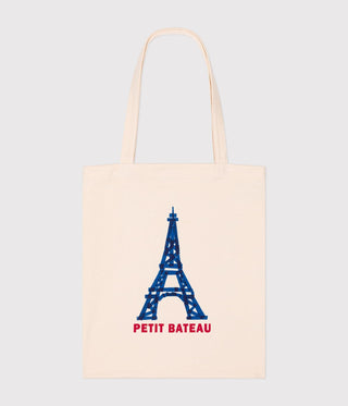 Paris-Themed Cotton Tote Bag