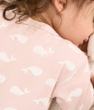 Babies' Whale Printed Footless Cotton Sleepsuit