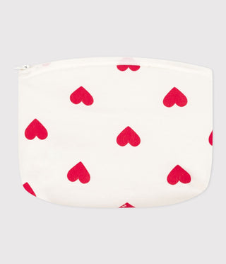 Heart Printed Clutch Bag