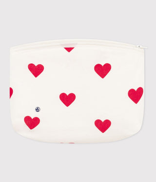 Heart Printed Clutch Bag