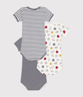 Babies' Short-Sleeved Cotton Mr. Men and Little Miss Bodysuit - 3-Pack