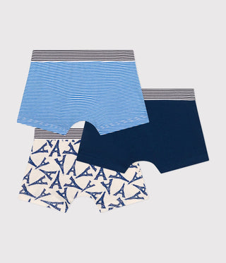 Children's Paris-Themed Cotton Boxers - 3-Pack