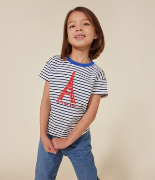 Children's Paris Printed Short-Sleeved Jersey T-Shirt