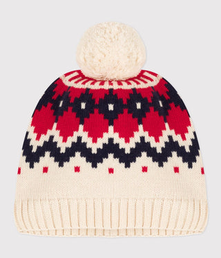 Children's Unisex Patterned Knit Woolly Hat