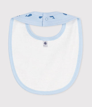 Babies' Whale Printed Cotton Bib