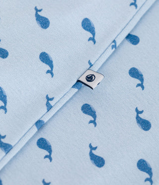 Babies' Footless Whale-Patterned Cotton Bodyjama