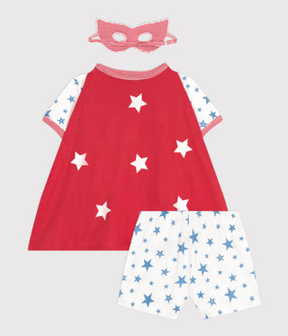 Children's Short-Sleeved Fancy Dress Pyjamas With a Glow-in-the-dark Cotton Cape