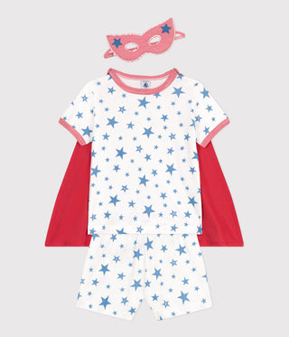 Children's Short-Sleeved Fancy Dress Pyjamas With a Glow-in-the-dark Cotton Cape