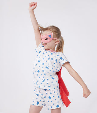 Children's Short-Sleeved Fancy Dress Pyjamas With a Glow-in-the-dark Cotton Cape