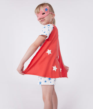 Children's Short-Sleeved Fancy Dress Pyjamas With a Glow-in-the-dark Cotton Cape