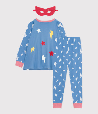 Children's Short-Sleeved Fancy Dress Pyjamas With a Glow-in-the-dark Cotton Cape