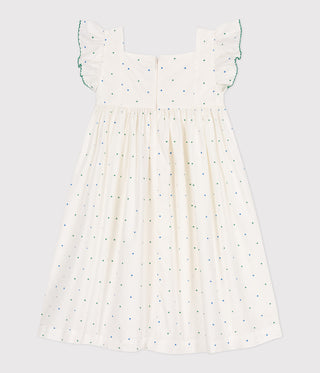 Children's Sleeveless Cotton Long Dress With Spots