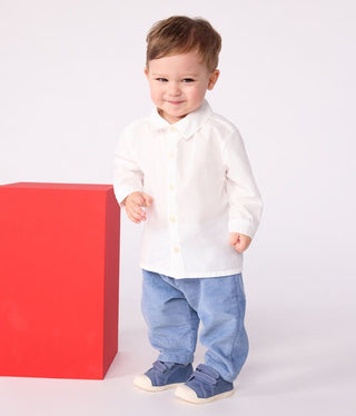 Babies' Plain Cotton Shirt 