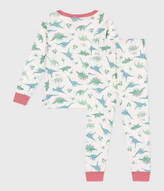 Children's Long-Sleeved Dinosaures Printed Cotton Pyjamas