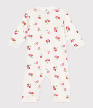 Babies' Fruit Printed Cotton Footless Pyjama Suit