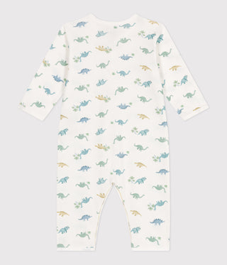 Babies' Footless Cotton Dinosaur Pyjamas