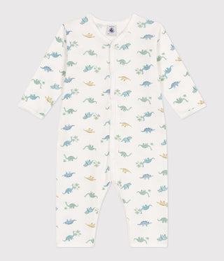 Babies' Footless Cotton Dinosaur Pyjamas