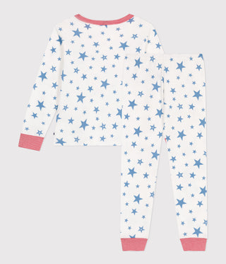 Children's Star Print Long-Sleeved Cotton Pyjamas