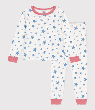 Children's Star Print Long-Sleeved Cotton Pyjamas