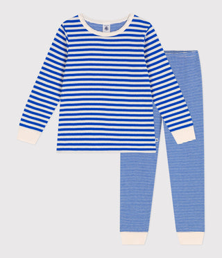 Children's Stripy Long-Sleeved Tube Knit Pyjamas