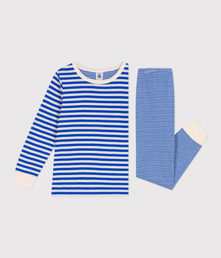 Children's Stripy Long-Sleeved Tube Knit Pyjamas