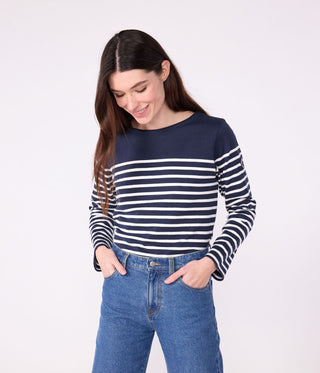 Women's Long-Sleeved Cotton Breton Top