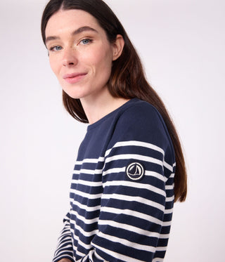 Women's Long-Sleeved Cotton Breton Top