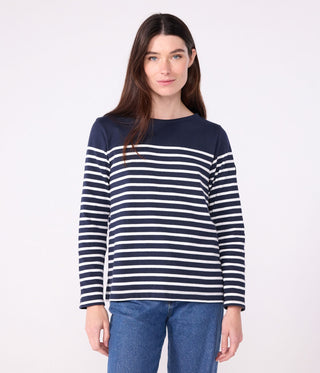 Women's Long-Sleeved Cotton Breton Top
