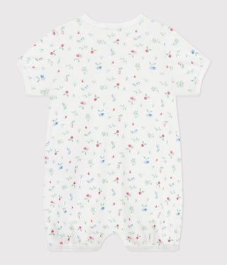 Babies' Rabbit Print Short Cotton Playsuit