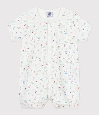 Babies' Rabbit Print Short Cotton Playsuit