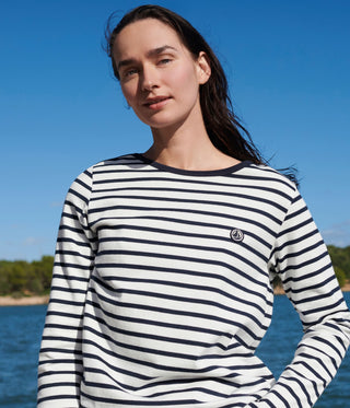 Women's Long-Sleeved Cotton Breton Top
