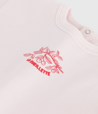 Babies' Short-Sleeved Plain Cotton T-shirt