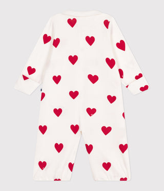 Babies' Heart Design Cotton Jumpsuit/Sleeping Bag