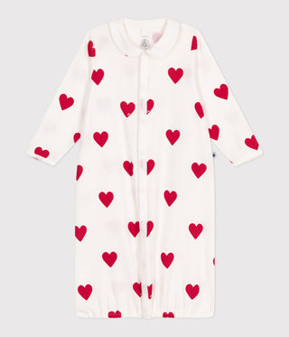 Babies' Heart Design Cotton Jumpsuit/Sleeping Bag