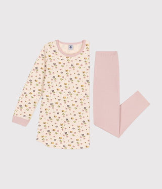 CHILDREN'S FLORAL PRINT BRUSHED FLEECE NIGHTDRESS
