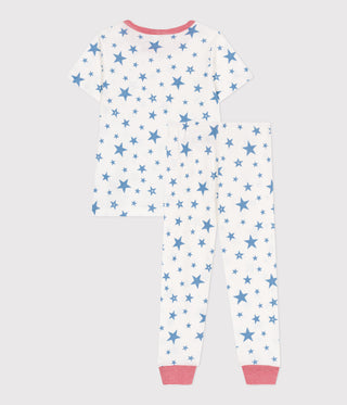 Children's Star Print Short-Sleeved Cotton Pyjamas