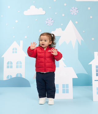 Babies' Reversible White Goose Down Jacket