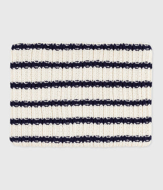 Children's Stripy Fleece-Lined Knitted Snood