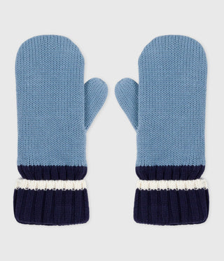 Children's Knitted Polar Fleece-Lined Mittens
