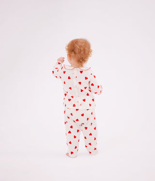 Babies' Two-Piece Pyjamas Printed With Hearts