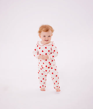Babies' Two-Piece Pyjamas Printed With Hearts
