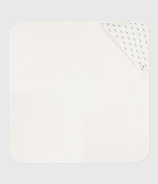 Babies' Whale Print Square Cotton Bath Wrap