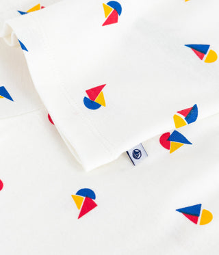 Children's Long-Sleeved Buttoned Printed Cotton Pyjamas